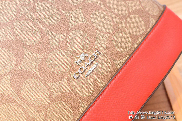 COACH蔻馳 原單級別 配頭層牛皮 coach蔻馳貝殼包 37249 手提斜挎包  Chz1555
